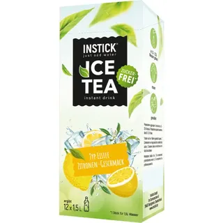 INSTICK Ice Tea Pulver zur Herstellung von Getränken Geschmack Lemon 12x1500 ml