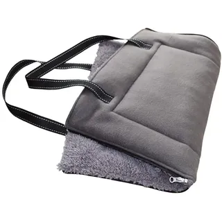 Nobby Decke/Tasche eckig Shanta, grau, 60 x 40 cm