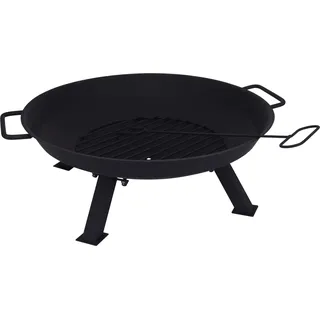 Ambiance Feuerstelle FEUERSCHALE mit Grillgitter 56 cm zum Grillen über offenem Feuer