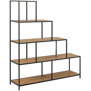 Actona Bücherregal 135 x 35 x 150 cm Schwarz
