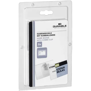 Durable Namensschild 40 x 75 mm 5 St.