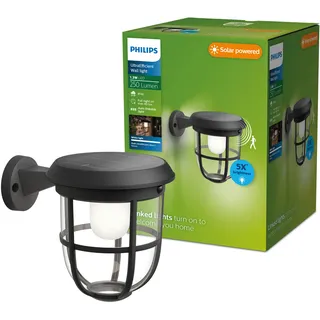 Philips Solarleuchte Kunststoff 19,2 cm inkl. Bewegungsmelder schwarz