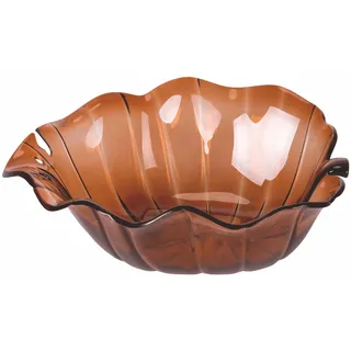 Villa d'Este Home Tivoli 2027 La Cucina Salatschüssel Blatt 32x29 cm 2,2 l Bernstein