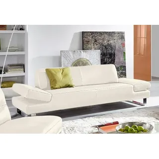 W.Schillig Couch Leder 2-Sitzer Weiß