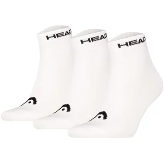 Head Socken Elements All Sport Quarter 3P 39-42 Weiß