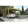Einzelcarport 617 3,22 x 6,12 m braun mit PVC-Dachplatten
