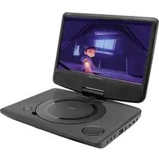 Bild MPD125 Tragbarer DVD-Player 25.4 cm 10 Zoll inkl. 12V Kfz-Anschlusskabel, Akkubetrieb Schwarz