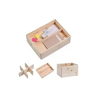 Zeller Aufbewahrungsboxen-Set braun, 1 Set