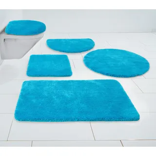 MY HOME »Madrid«, Gr. 12, blau aqua H:20mm, Polyester, Badematten auch als 3 teiliges Set & rund