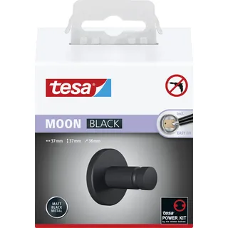 Tesa Handtuchhaken MOON schwarz matt, 1 St.