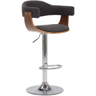 vidaXL Barhocker 2 Stk. Grau Bugholz und Stoff - Grau