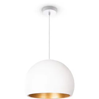 Paco Home JOHN 1-flg. Ø 36 cm verstellbar gold/weiß