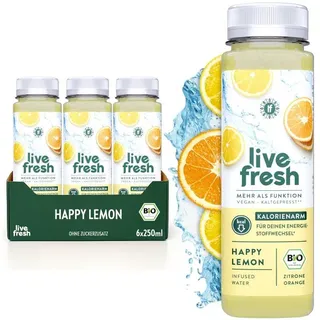 LiveFresh Happy Lemon (inkl. 1,50‚Ç ̈ Pfand) Getränk 6x250 ml