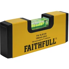 Faithfull FAISLB100 Wasserwaage, magnetisch, 100 mm