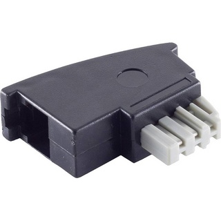 ShiverPeaks Fax Adapter [1x TAE-N-Stecker - 1x RJ11-Buchse 6p4c] Schwarz