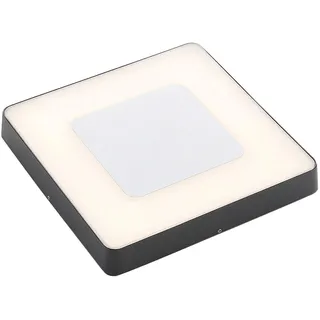 Lucande LED Deckenlampe aussen mit Bewegungsmelder, Deckenleuchte außen spritzwassergeschützt IP54 1x 25W Außenleuchte