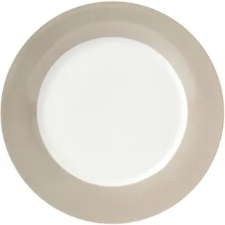 van Well Speiseteller »Vario« Porzellan, spülmaschinen- und mikrowellengeeignet, Ø 26,5 cm, grau