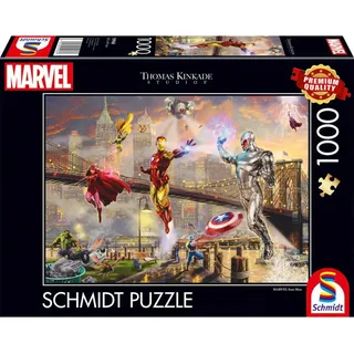 Schmidt Spiele 59960 Iron Man, Puzzle Thomas Kinkade 1000 Teile