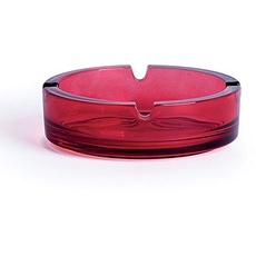 Excelsa Aschenbecher rund, 10.5 cm, Glas rot