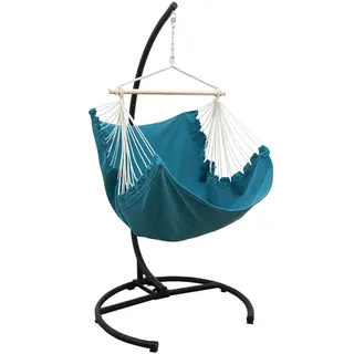 AMANKA XL Hängesessel Petrol/Blau