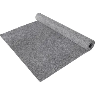 Primaflor Nadelfilz Turbo Teppichboden | Grau | 200x400 cm | Büro, Messe und Treppe, Teppichboden, Cfl-s1, Nutzungsklasse 33, Resine-Rücken und ca. 5 mm Höhe für