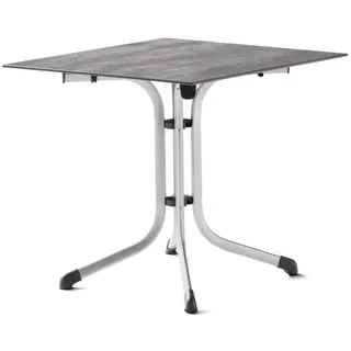 Sieger Klapptisch 80 x 80 x 73 cm Graphit/Beton hell