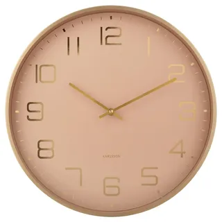 Karlsson Wanduhr 40,00 cm 40x40x4,2 braun/gold