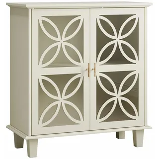 Urban Meuble Sideboard 80 x 87 x 38 cm Creme / Weiß