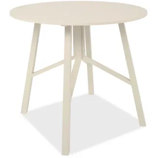 Mid.you Esstisch , Beige , Metall, Holzwerkstoff , rund , eckig , 100x76x100 cm , Esszimmer, Esstische, Esstische rund