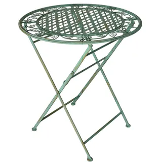 Gartentisch Landhausstil Metall Tisch Antik Eisentisch Klapptisch Balkontisch