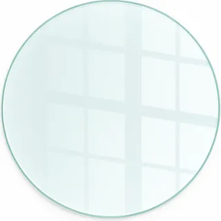 Glasbodenplatte für Kaminofen – Transparente Schutzplatte aus ESG Glas – Boden- & Brandschutz für Ofen – fi80 cm