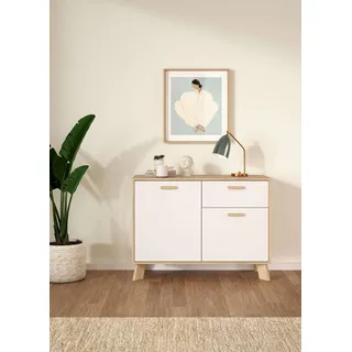 Andas Sideboard Imperia ¦ weiß ¦ Maße cm, B: 98,7 H: 73 T: 39.1