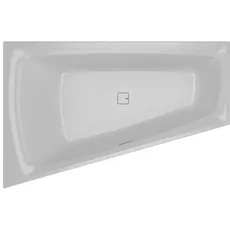 RIHO Still Smart Eck-Badewanne, mit Riho Fall, Einbau, 170x110x50cm, mit Ab-/Überlaufgarnitur, 240 Liter, 2-Sitzer, weiß, B10, Ausführung: Version rechts, ohne Kopfkissen/Licht