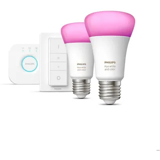 Philips Hue White & Color Ambiance E27 9 W warmweiß 2 St.