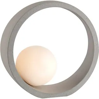 ACA Tischleuchte 1xG9, grauer Beton + Weiß, D24x10CM, VENUS MK421T24G
