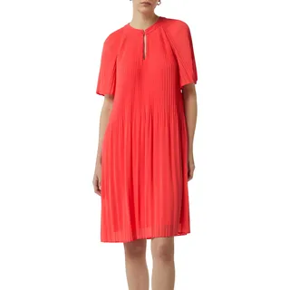 Comma Chiffon-Kleid mit Plisseefalten