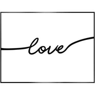 Reinders! Reinders Poster "Love", farbe bild(er): schwarz, weiß