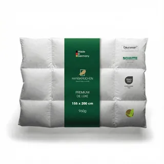 Hanskruchen Daunendecke PREMIUM DE LUXE Warm 155 x 200 cm - Weiß