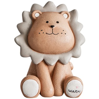 Spardosen für Kinder,Löwe Sparschwein Bruchsichere Harz Sparschwein Spardosen Groß für Jungen und Mädchen Süßes Geschenk für Geburtstage Neujahr Desktop Schreibtisch Ornament Spielfigur Dekoration