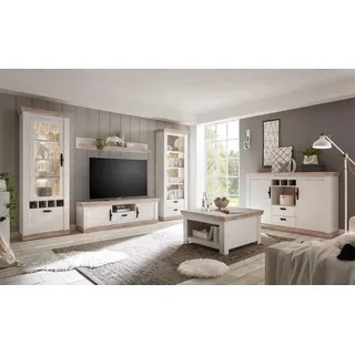 Home Affaire Wohnwand »Florenz« Set, 4 Stk. tlg., weiß