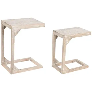 DKD Home Decor Set mit 2 Tischen, Standard