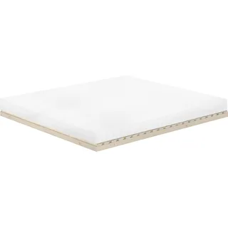 Niederflurbett metallfrei 180x200 Futon metallfreier Lattenrost, Fichte unbehandelt V-60.97-18mit Matratze - Naturbelassen