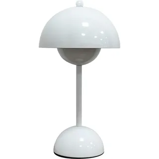 Nachttischlampe, weiße Kugel unter der Kuppel, LED 3W, Farbwechsel, kabellos, Touch COSTA Milagro - Weiß