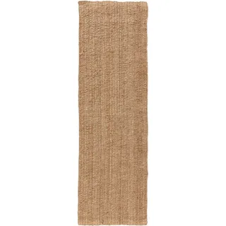 benuta pure Juteteppich Svea Natur 80x300 cm - Moderner Kurzflor-Teppich für Fußbodenheizung geeignet, Teppiche Böden, Teppiche