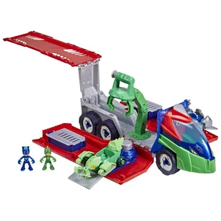 PJ Masks PJ Späher mit Fahrzeugstarter, Vorschulspielzeug, umbaubarer PJ Späher Fahrzeug-Spielset, für Kids ab 3 Jahren, Mehrfarbig