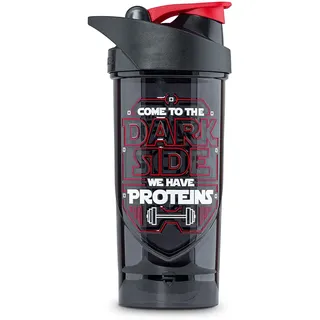 Shieldmixer Dark Side - Star Wars Eiweiß Shaker - Shaker Proteinshake - 700ml - Gym Shaker - Für eiweiß- & Sportgetränke - Shake becher - Trinkflasche - Schwarz - Pro Classic Protein Shaker