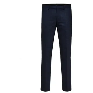 Selected Slim Mylobill Anzughose - Dark Blue / Checks Grey - 46