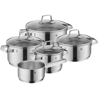 WMF Belmonte Topf-Set 5-tlg. Bratentopf + Fleischtopf + Stieltopf + Glasdeckel