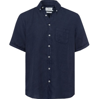 BRAX Herren Style Dan U Linen Garment DYE Herrenhemd aus sommerlichem Leinen mit Button Down Kragen Hemd, Ocean, M