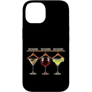 Hülle für iPhone 14 Cocktail Decisions Martini Wine Margarita Happy Hour Damen
